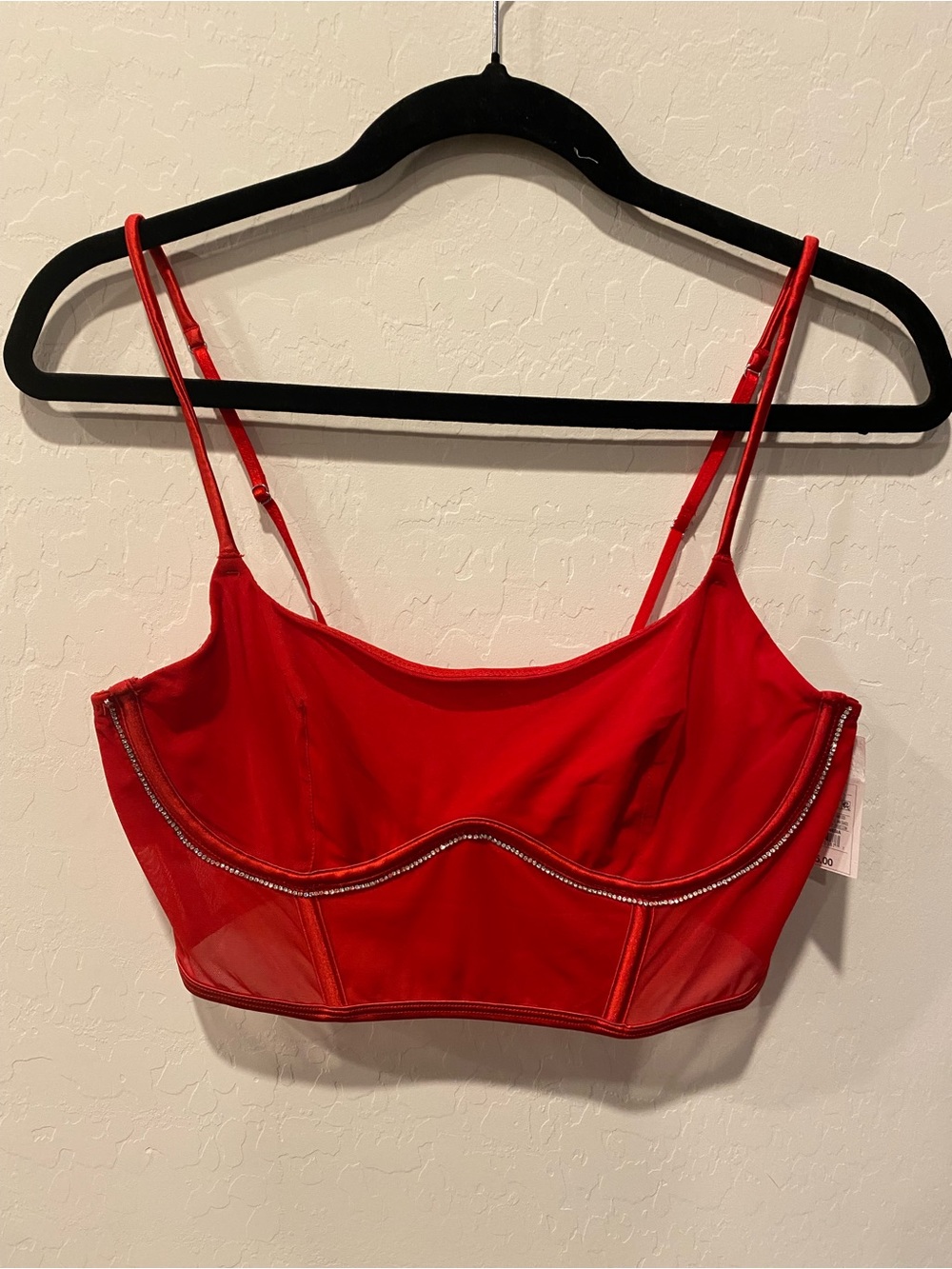 Auden Rhinestone Trim Longline Bralette